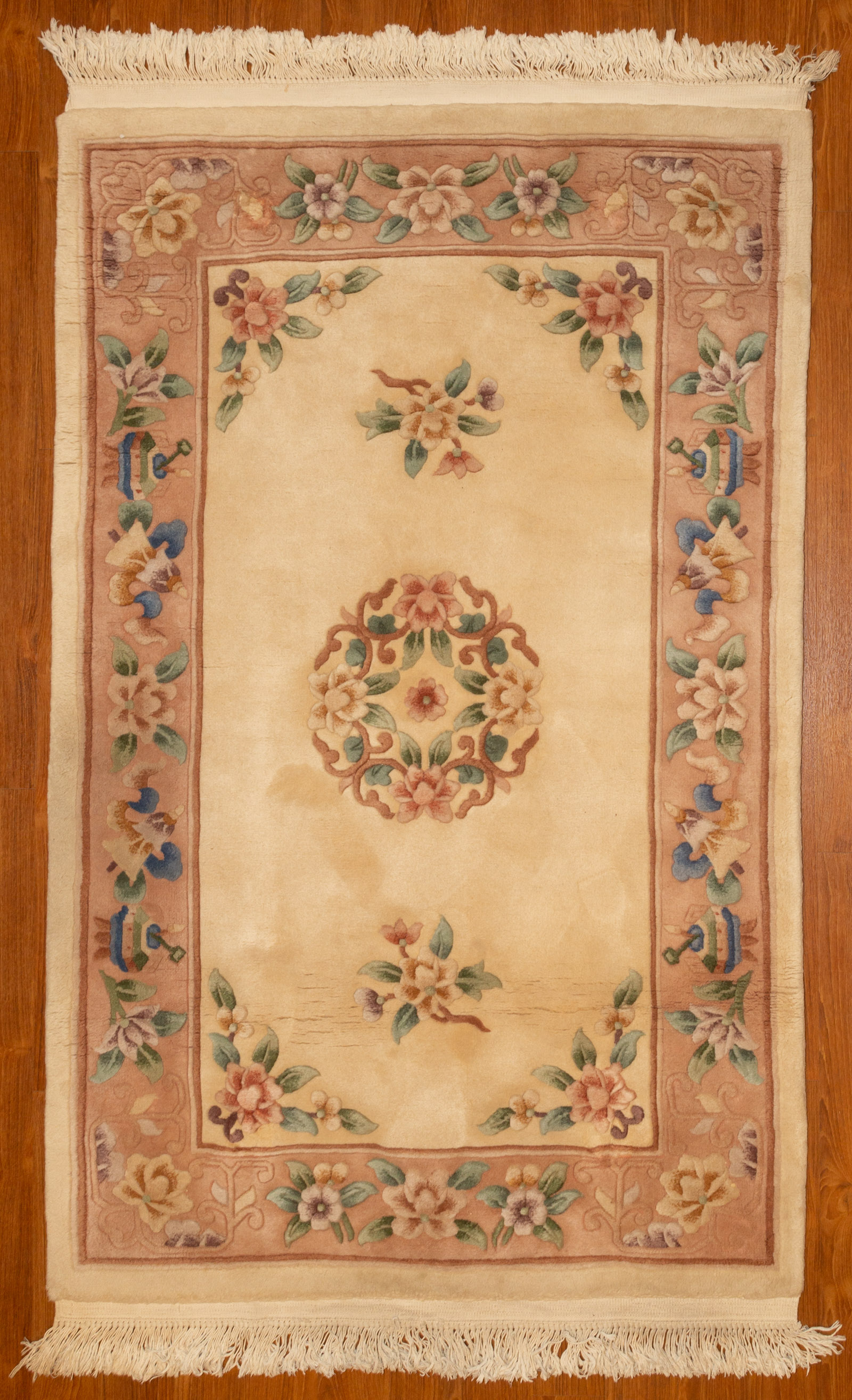 CHINESE 90-LINE RUG, 3.6 X 5.6