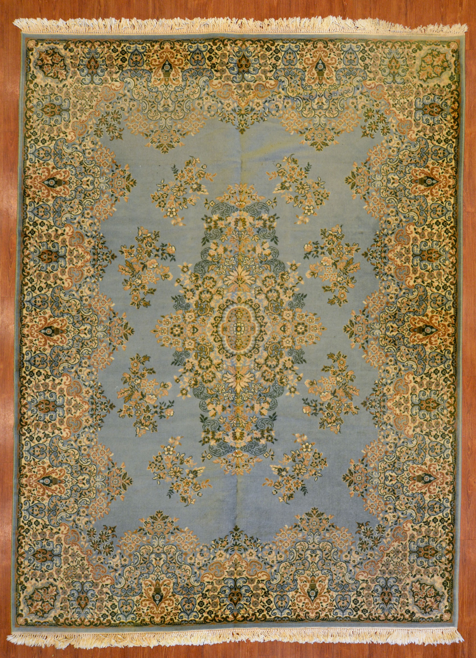 KERMAN STYLE MACHINE MADE RUG,