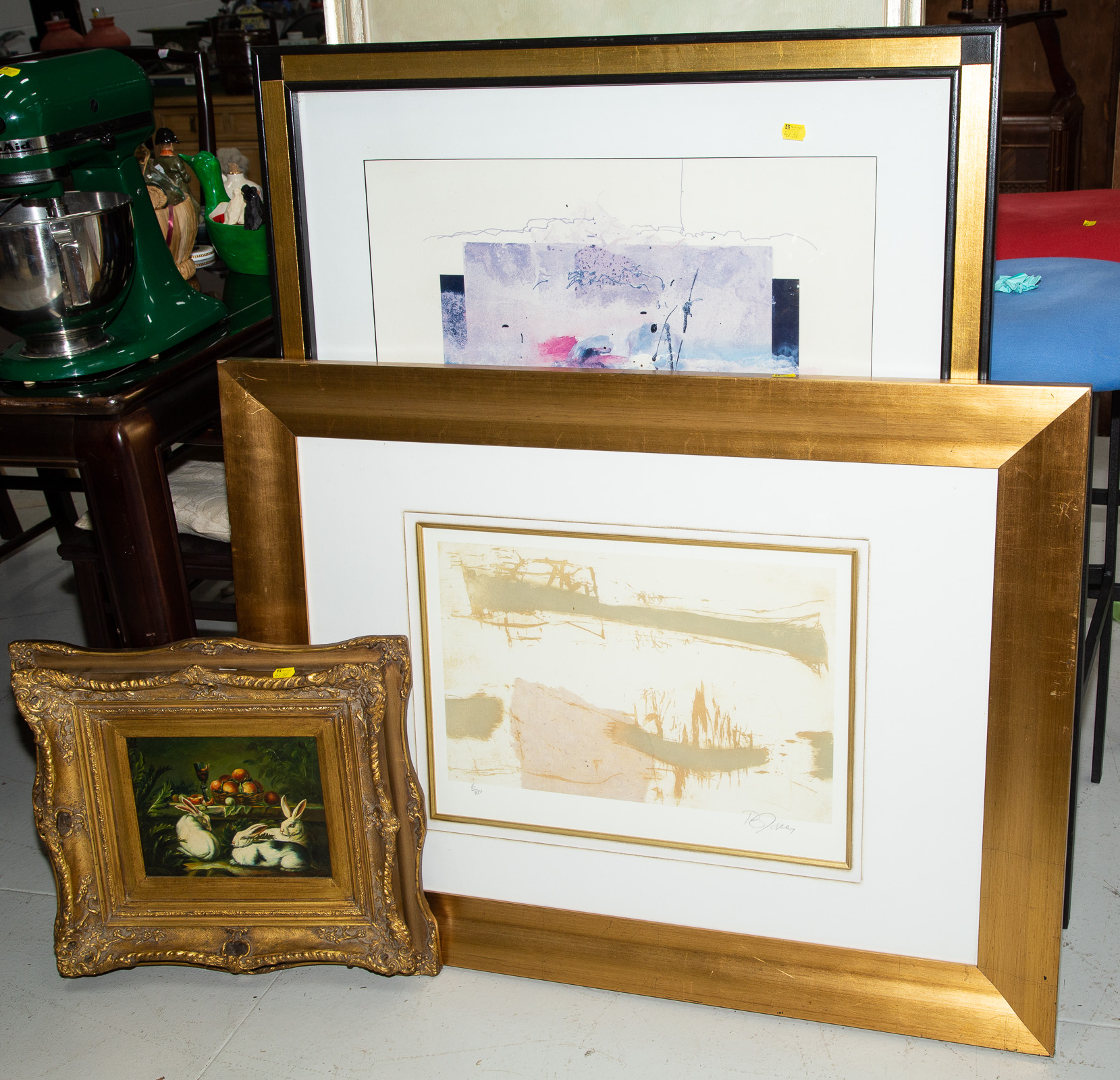 SELECTION OF FOUR FRAMED ARTWORKS