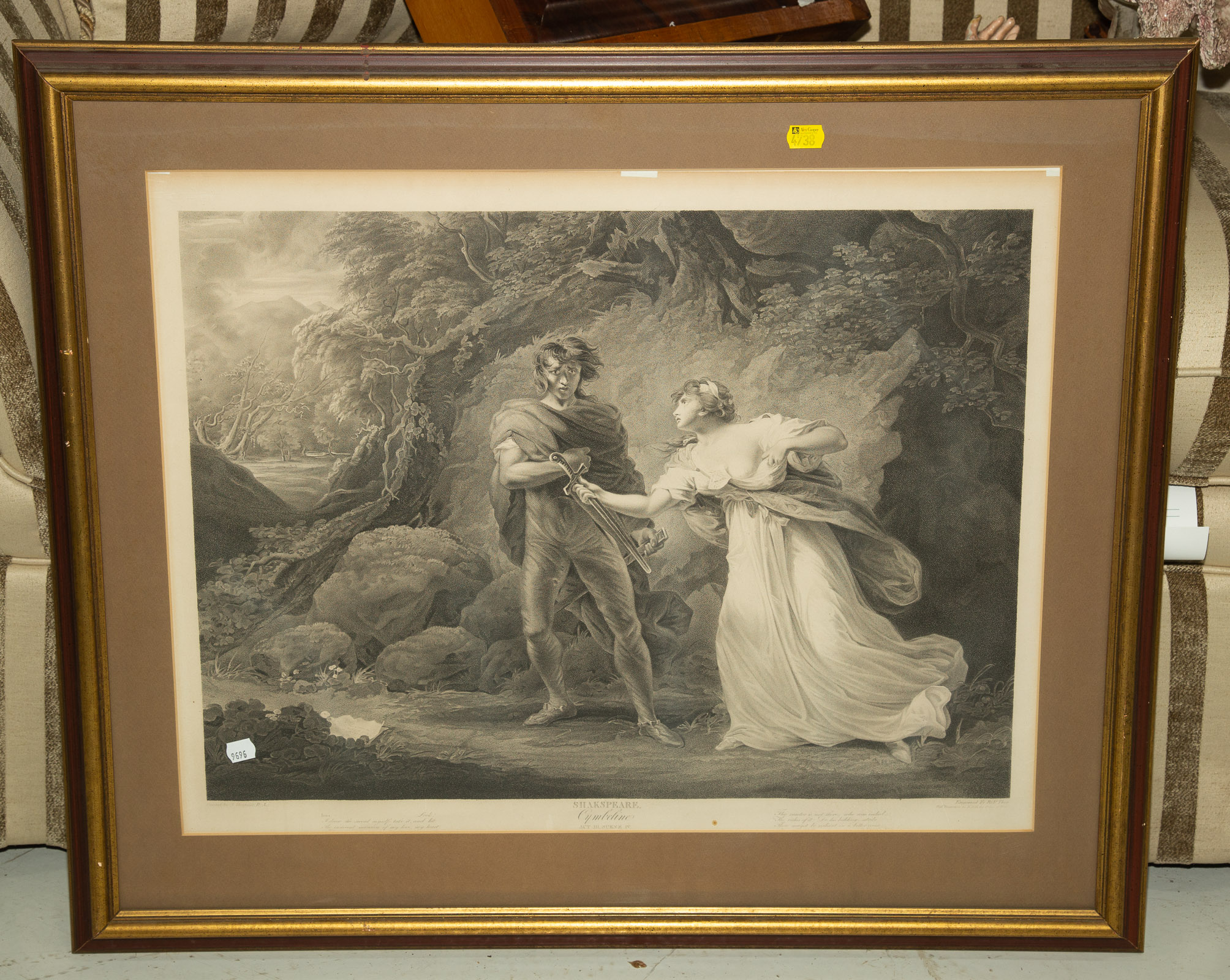 LARGE FRAMED BOYDELL SHAKESPEARE 338d04