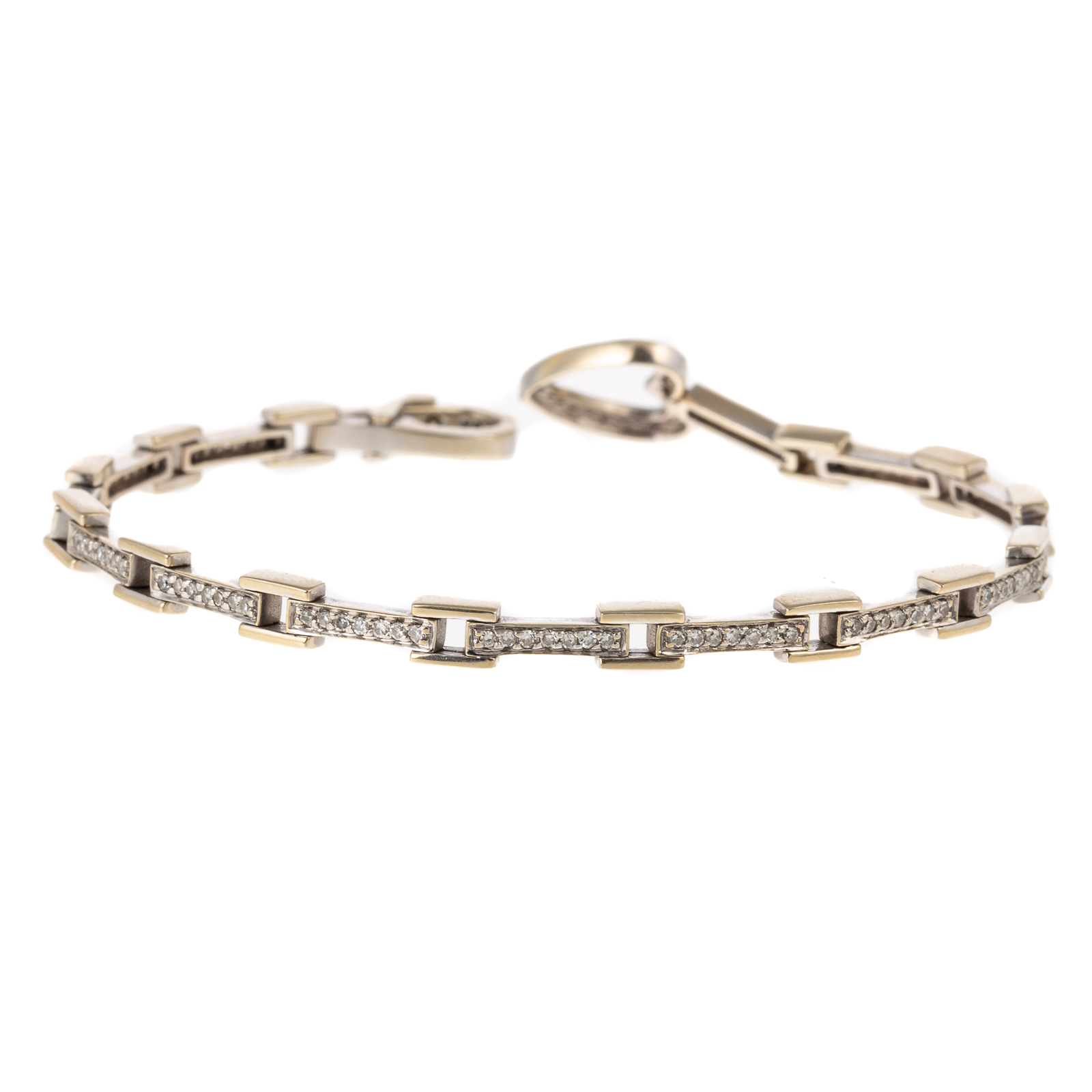 A DIAMOND LINK BRACELET WITH HEART 338d49