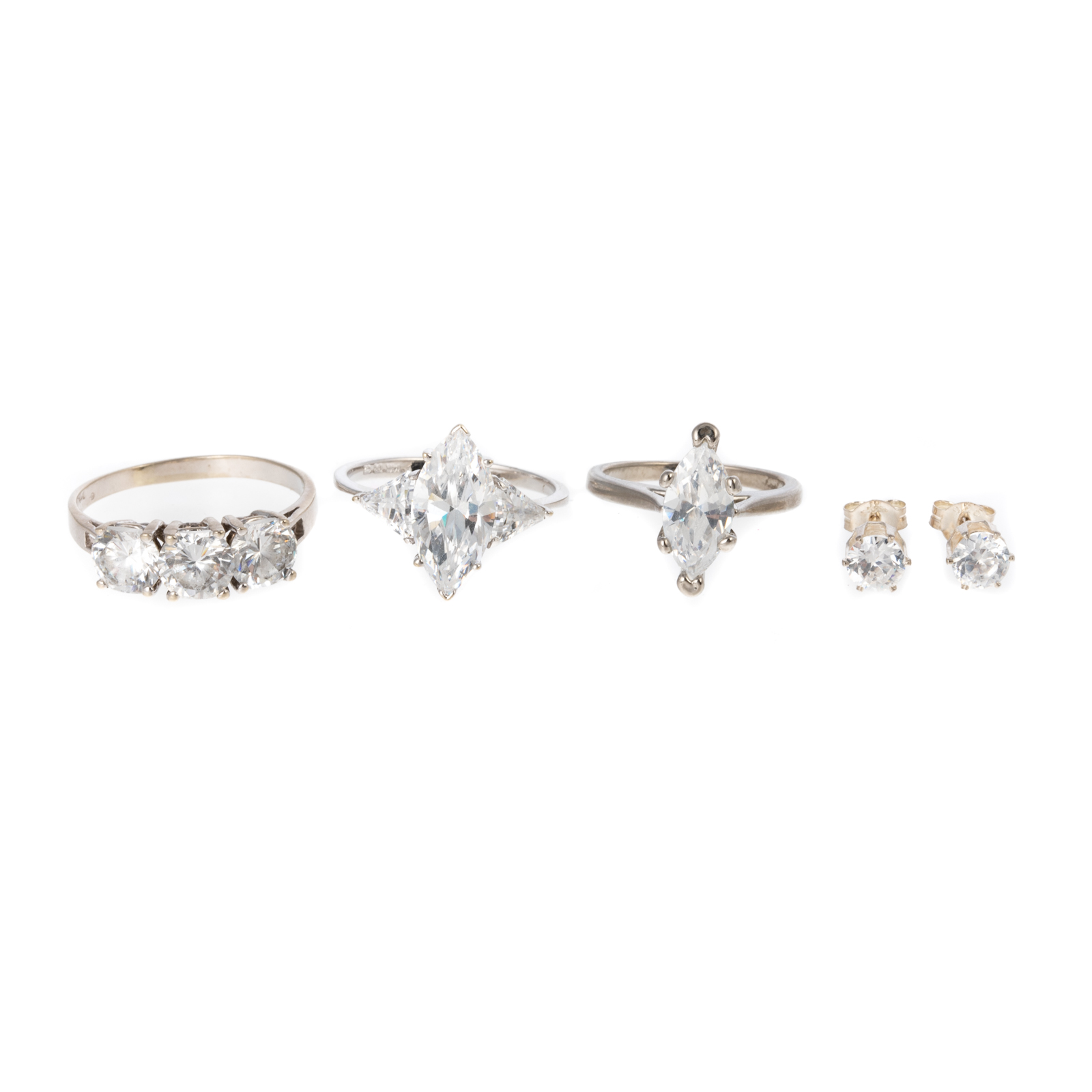 A COLLECTION OF CZ JEWELRY IN 14K 338d6f