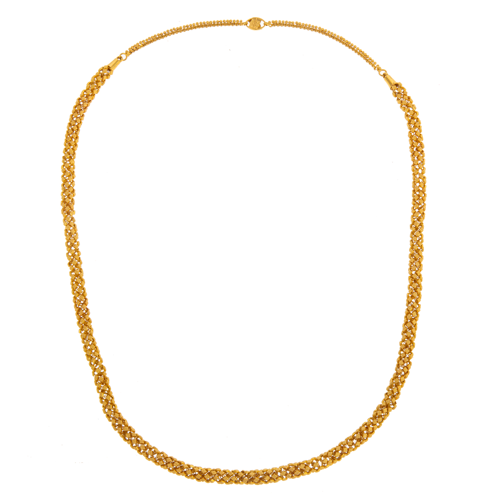 A HANDMADE TEXTURED WOVEN CHAIN