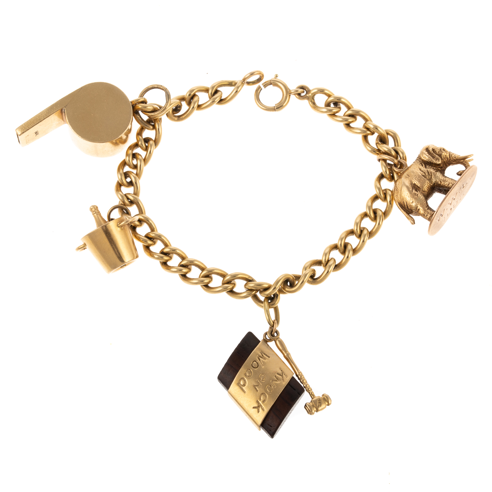 A VINTAGE CHARM BRACELET IN 14K 338d9b