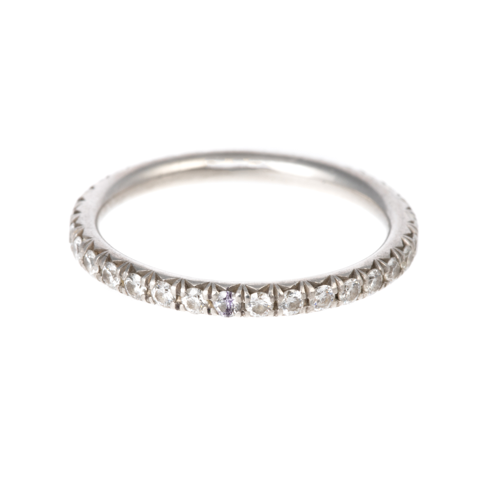 A PLATINUM DIAMOND ETERNITY BAND