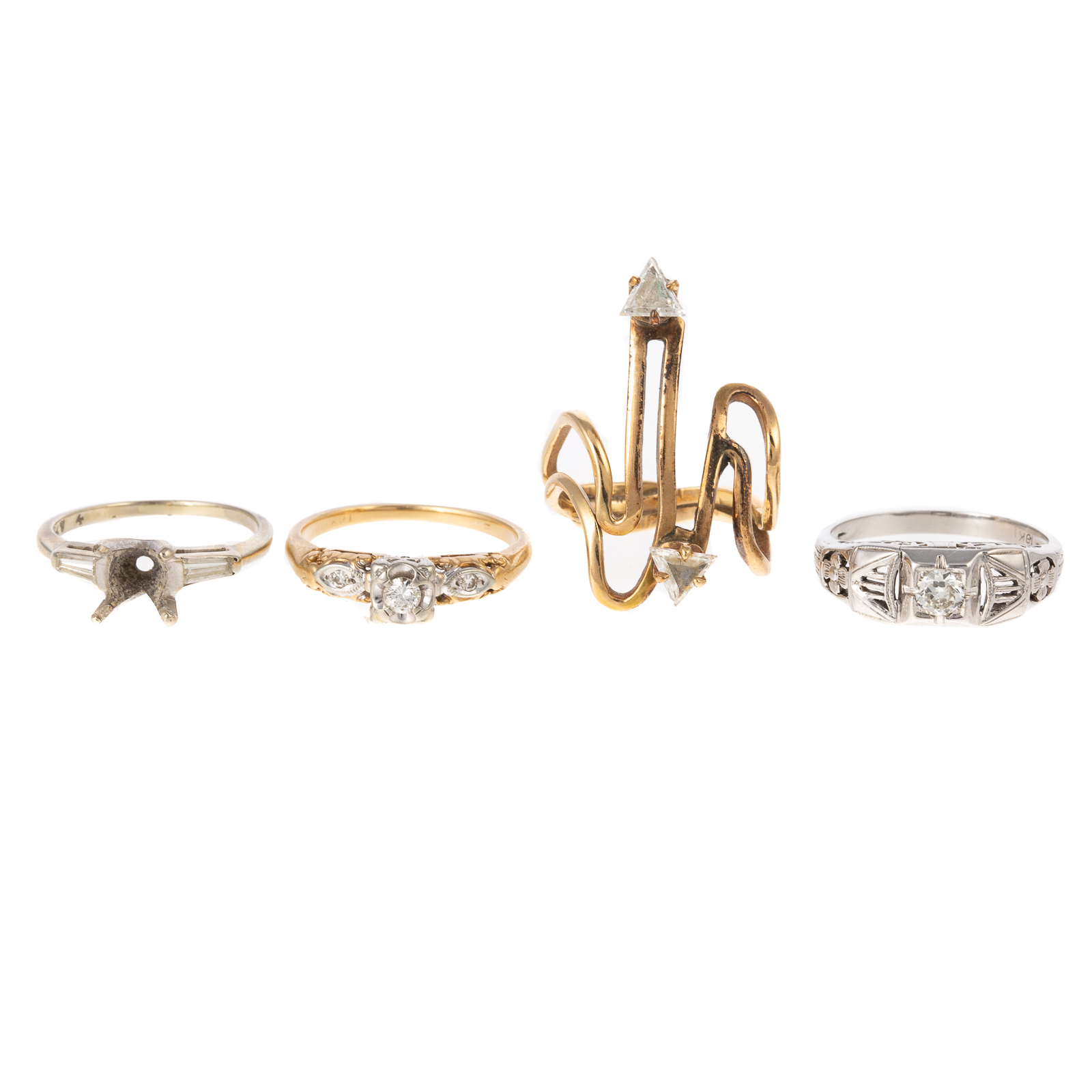 A COLLECTION OF DIAMOND RINGS IN 338db3