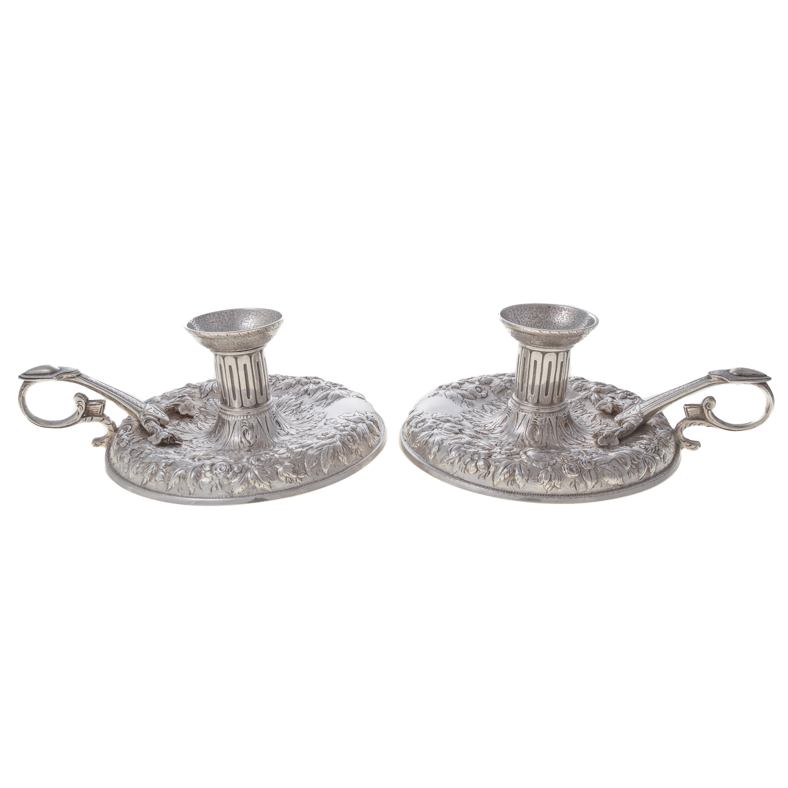 RARE PAIR S KIRK & SONS SILVER