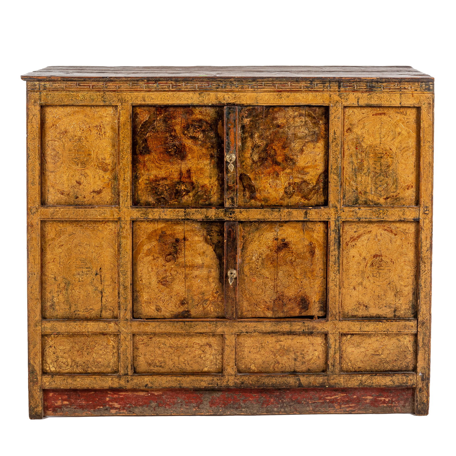 ASIAN GILT WOOD CABINET Late 19th 338e5b