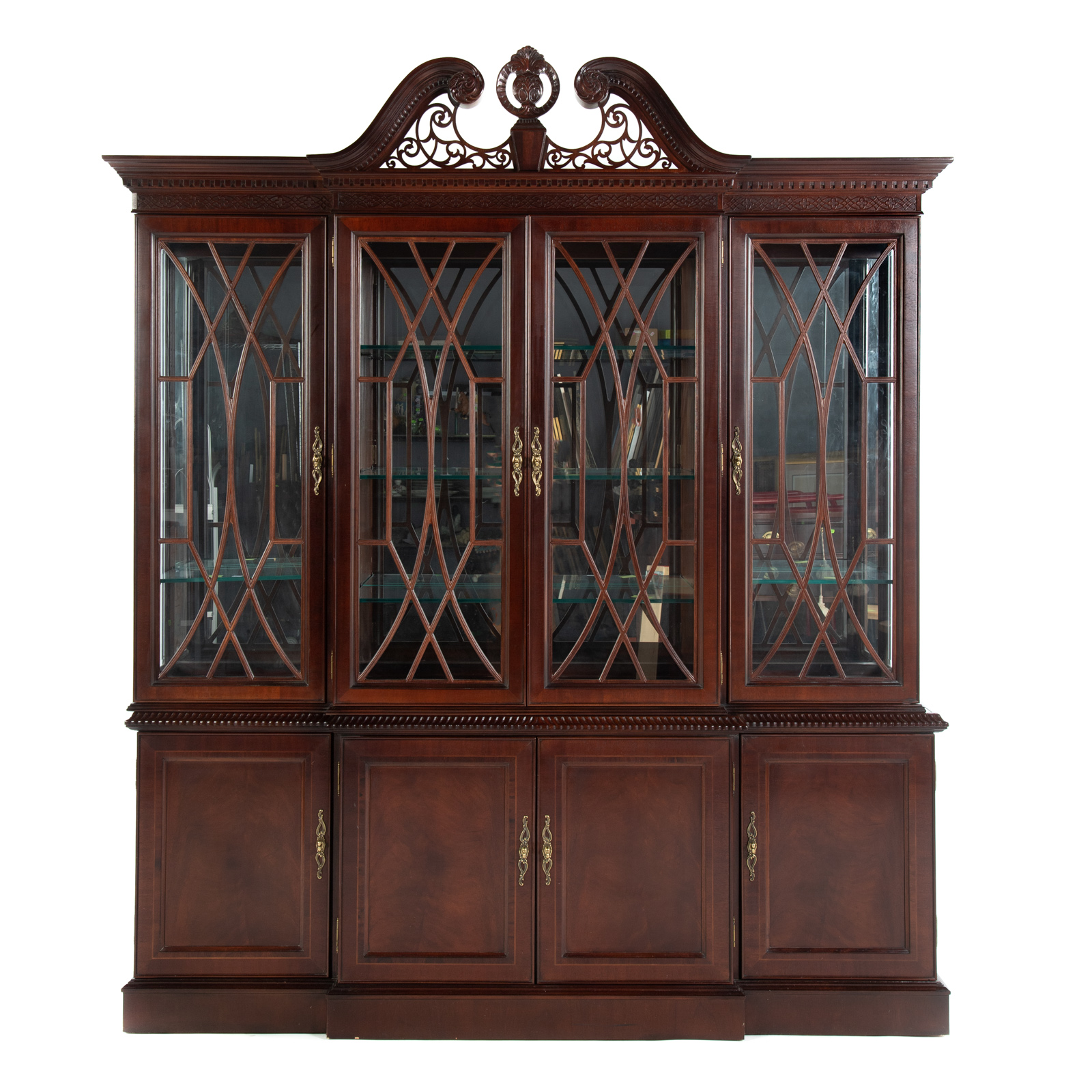 BERNHARDT CHIPPENDALE STYLE MAHOGANY