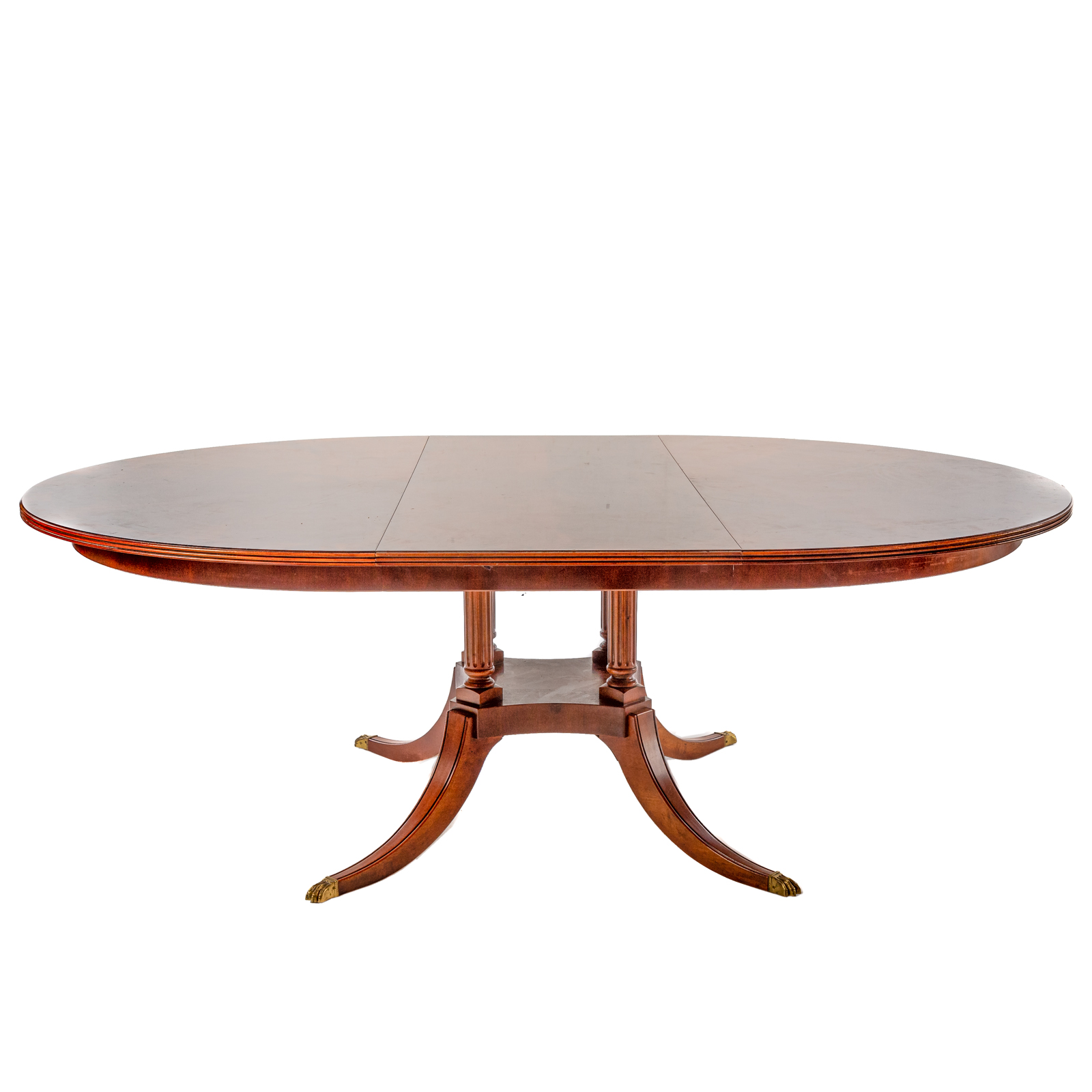 HENREDON MAHOGANY INLAID CIRCULAR DINING