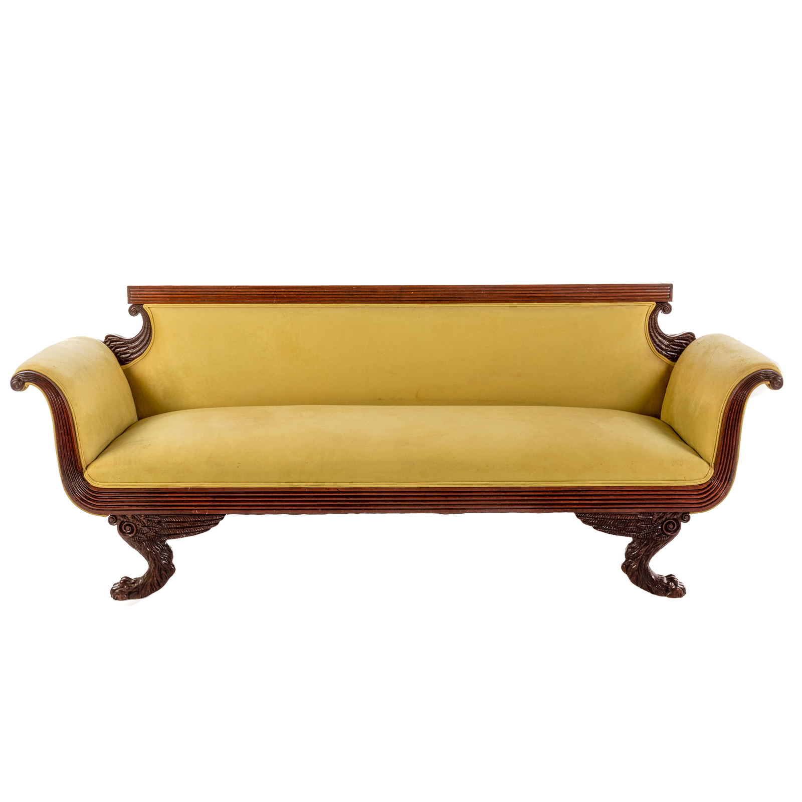 AMERICAN CLASSICAL MAHOGANY SOFA