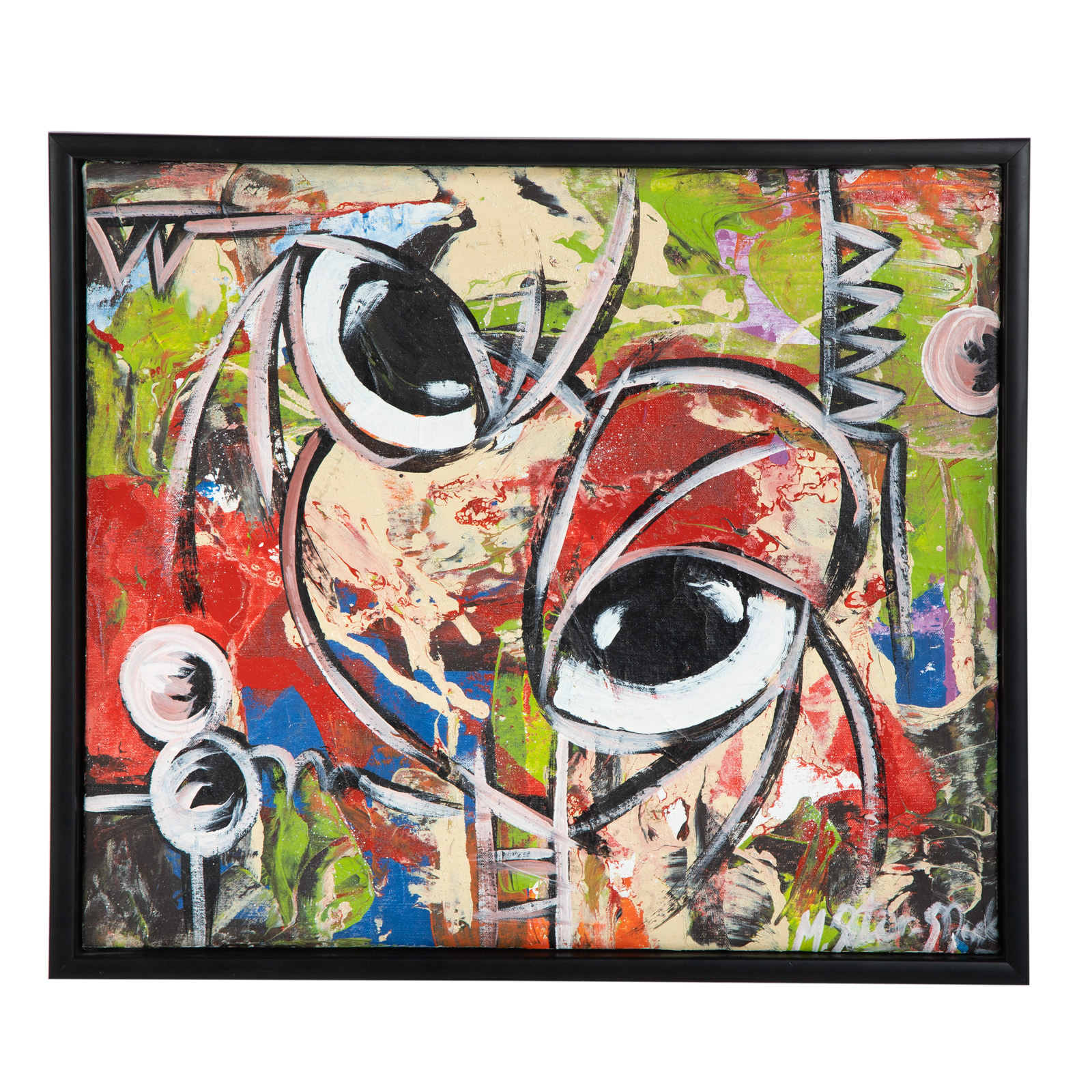 20TH CENTURY EYE ABSTRACT MIXED 338eec