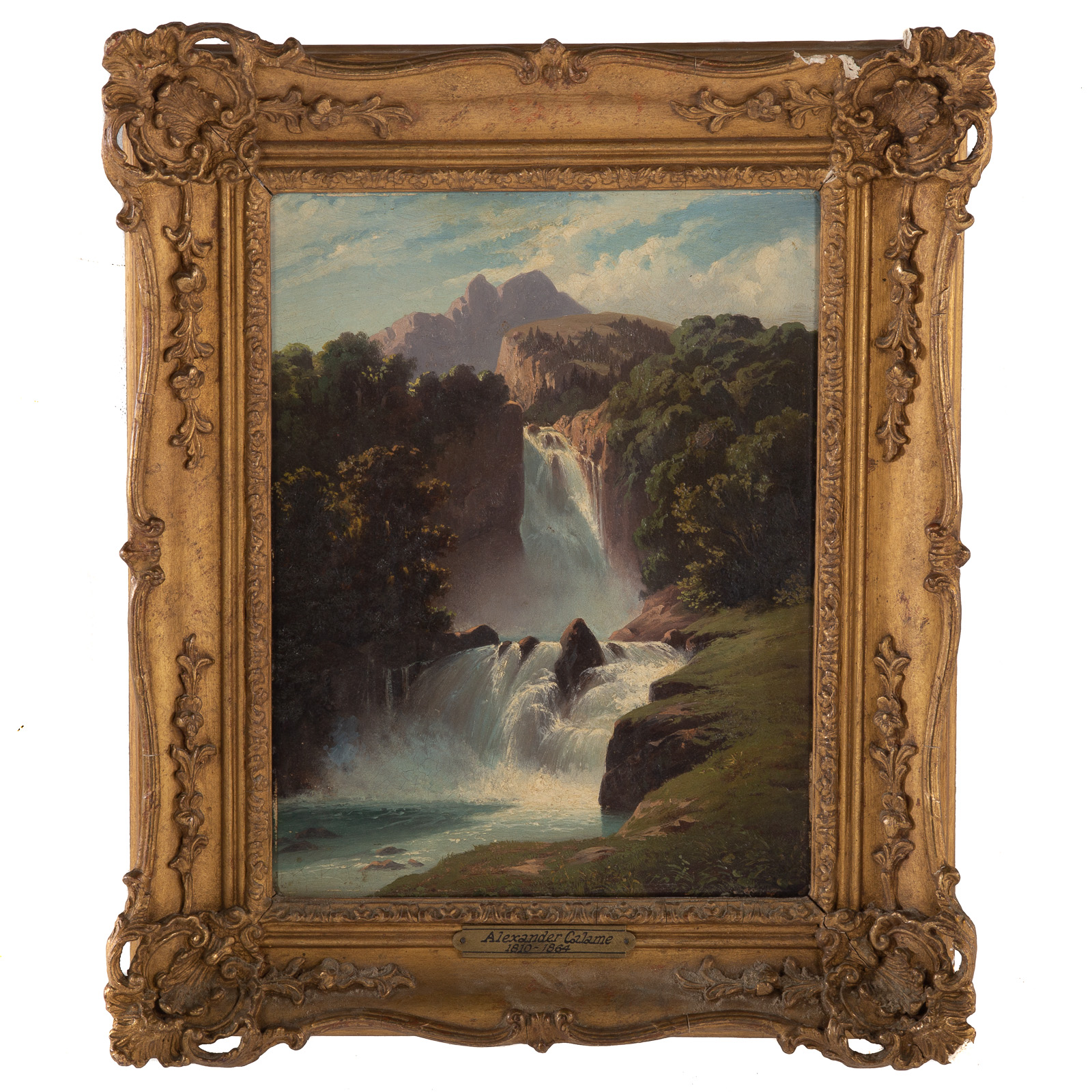 ATTRIBUTED TO ALEXANDRE CALAME CASCADE 338f23