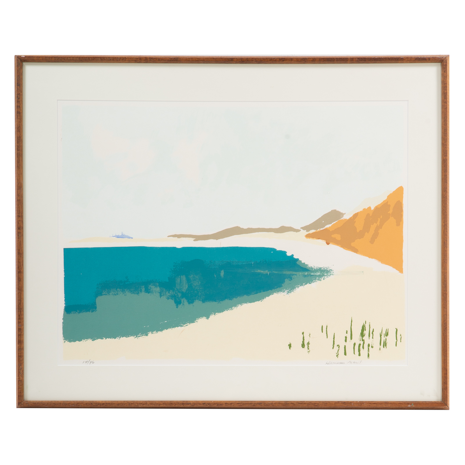 HERMAN MARIL. SEASHORE, SERIGRAPH (American,