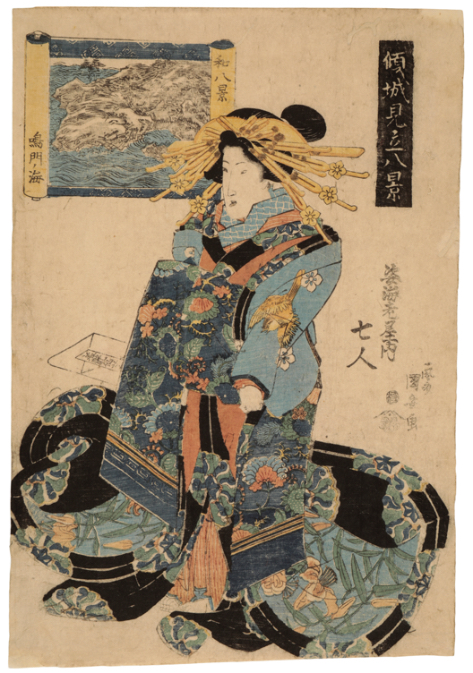 UTAGAWA KUNIYASU (1794-1832) COURTESAN