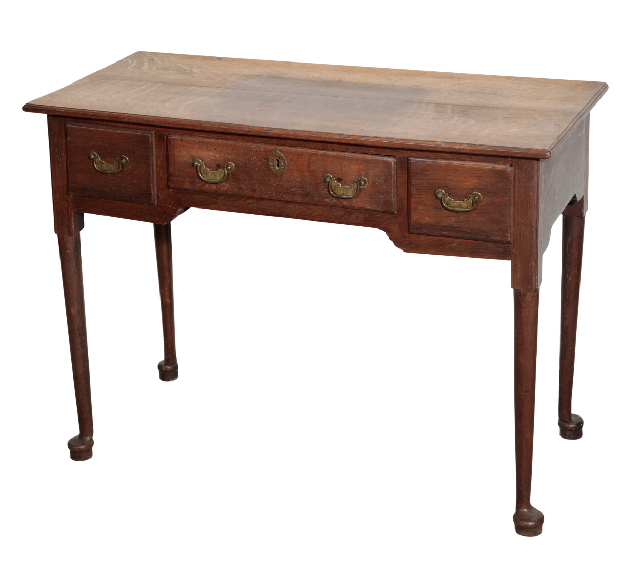 A GEORGE I OAK SIDE TABLE, early