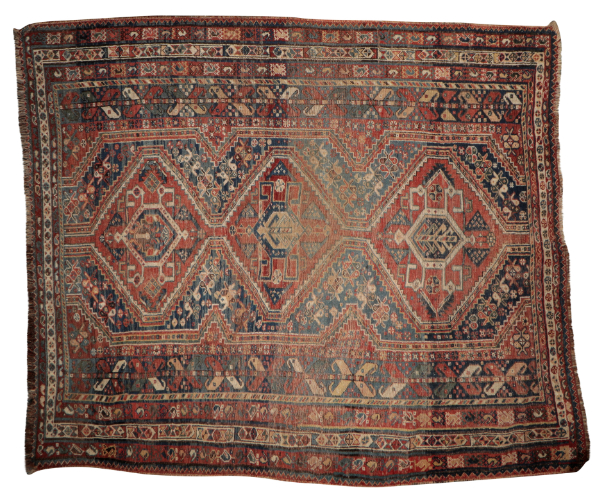 A CAUCASIAN RUG with three central