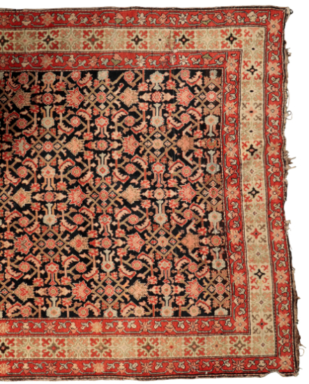 A NORTH PERSIAN RUG the dark blue