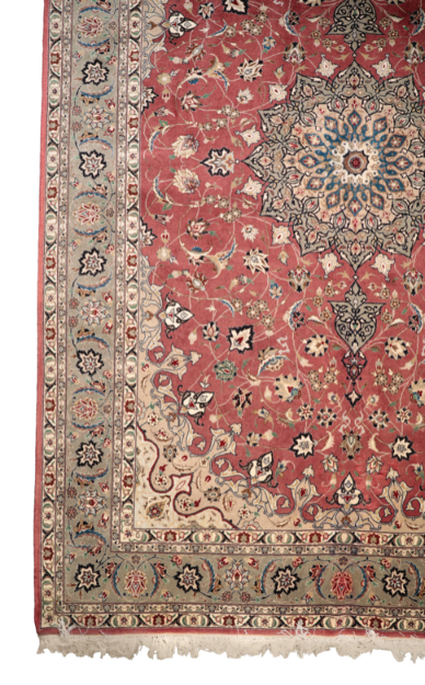 A PERSIAN TABRIZ STYLE RUG 20th century,