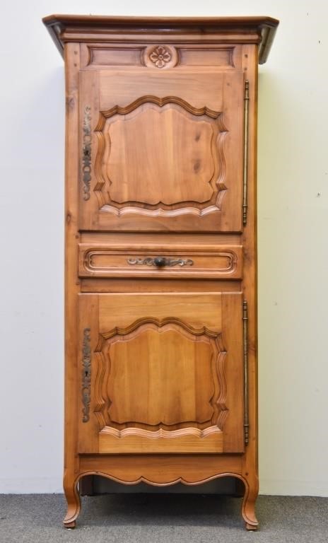 French Provincial cherry cupboard,