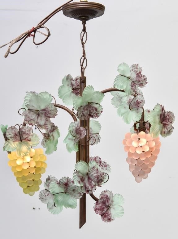 Czech colorful glass grapevine