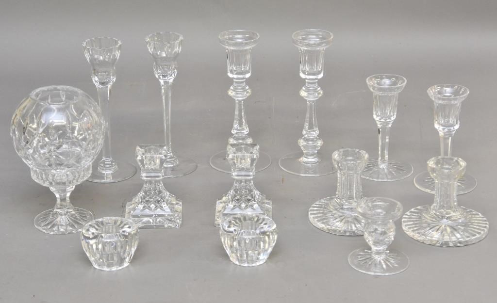 Six pair of Waterford candlesticks  3390ef