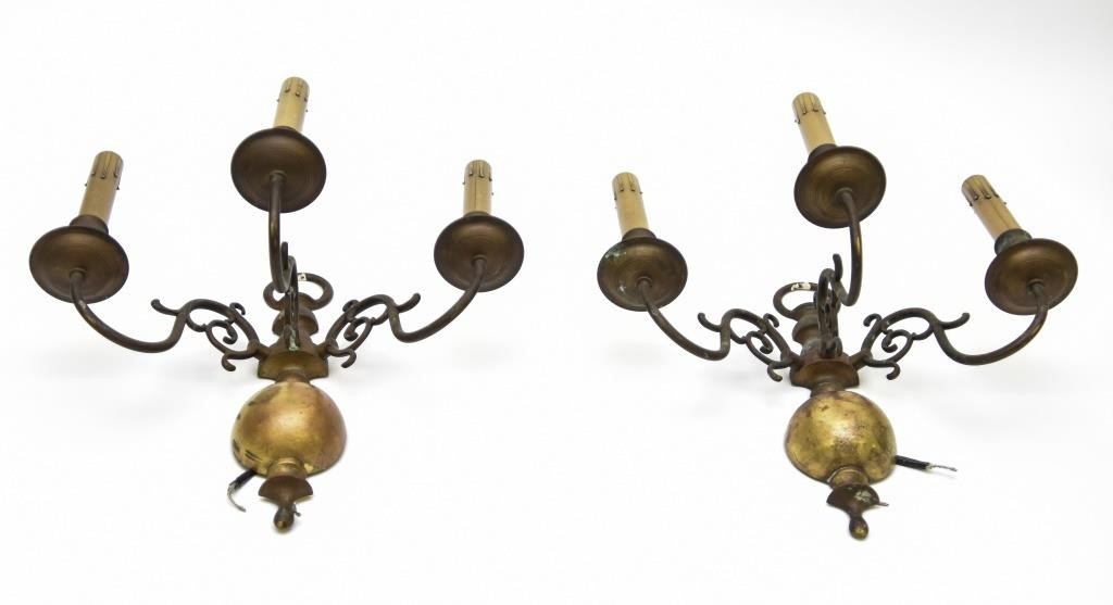Pair of Dutch colonial style brass 339185