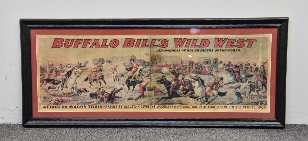 Framed and matted Buffalo Bill's