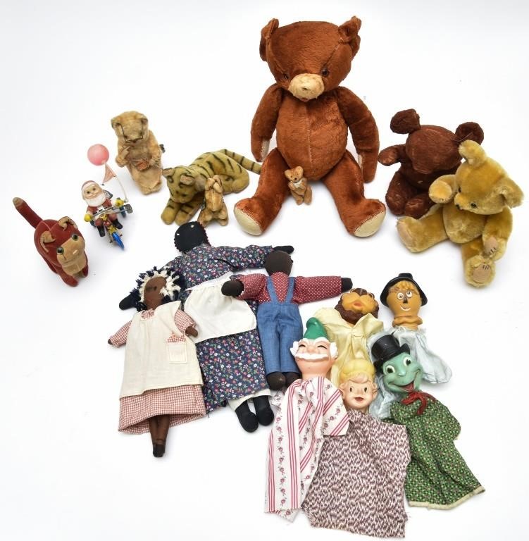 Collection of vintage stuffed animals