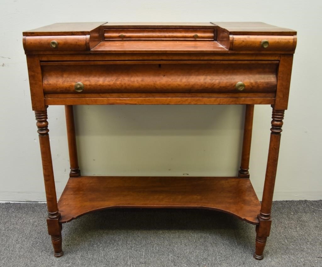 Sheraton Birdseye maple dressing table,