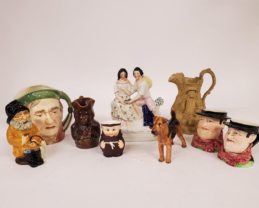 Staffordshire figural group including