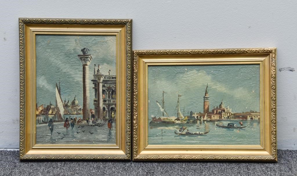 Two small Italian oil paintings  3391ec