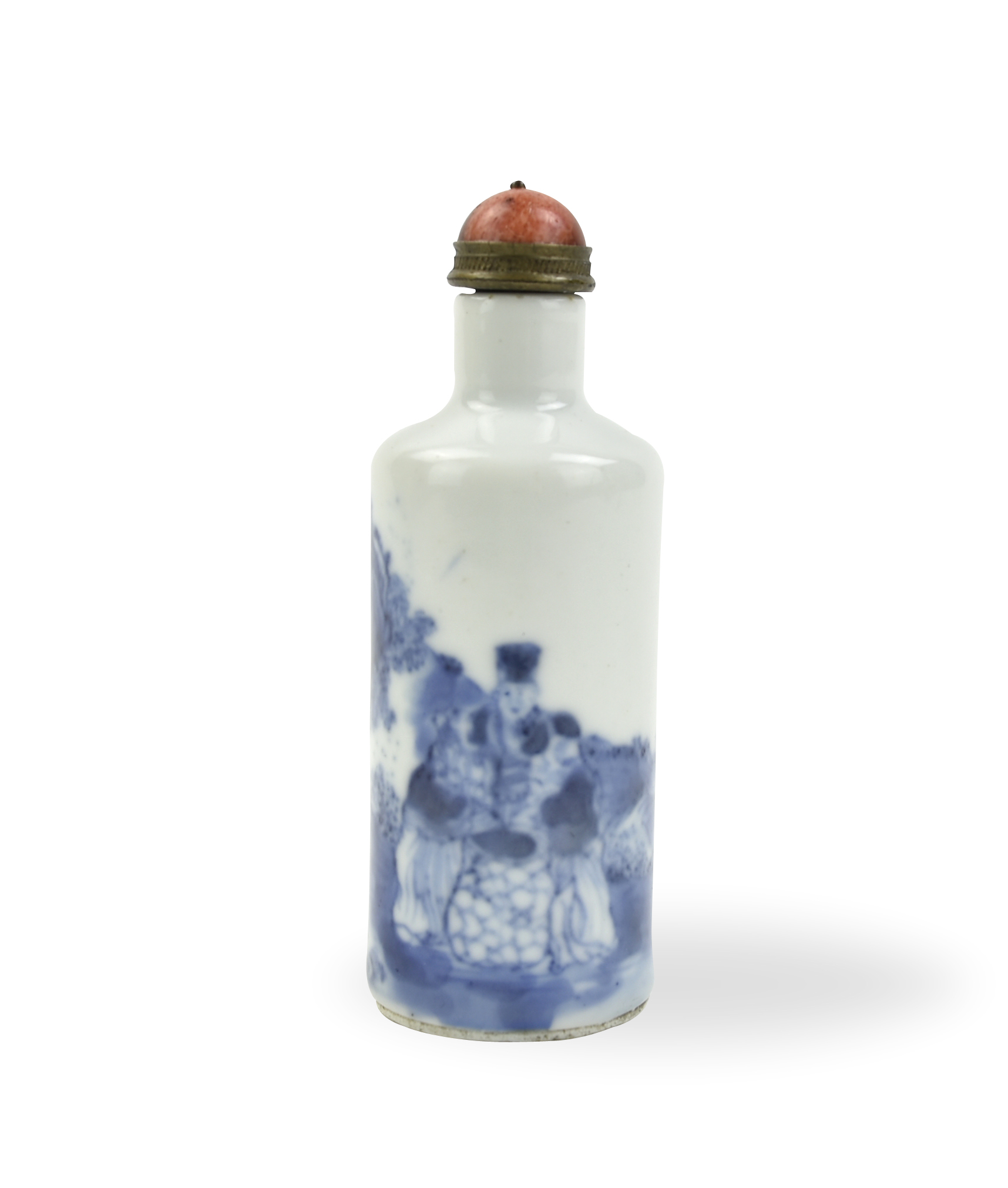 CHINESE BLUE WHITE SNUFF BOTTLE  339202