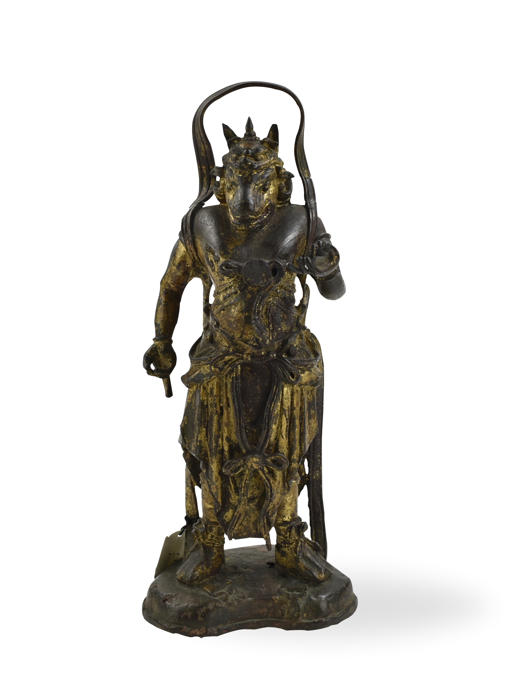 GILT LACQUERED BRONZE BUDDHIST 33926a