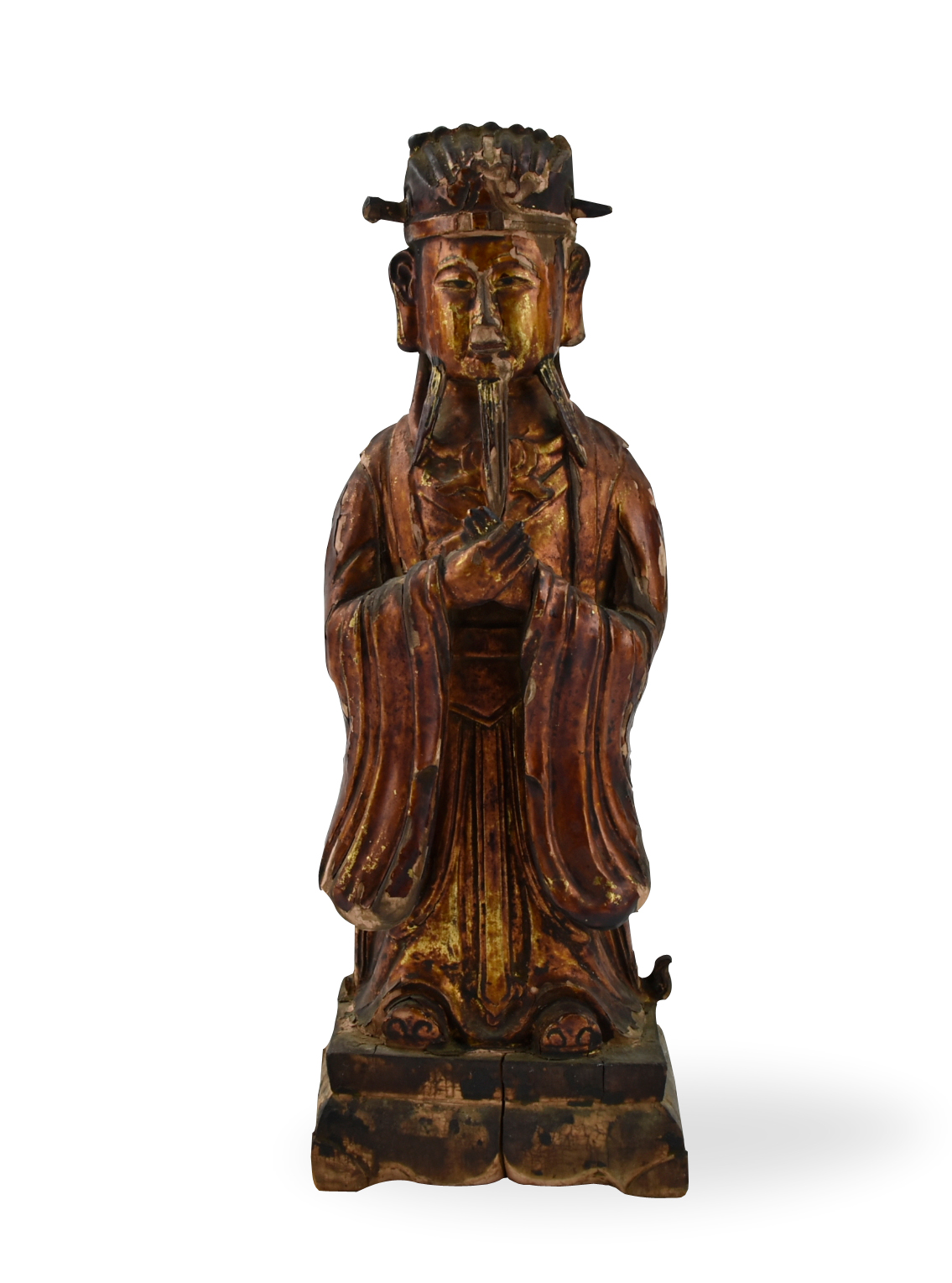 CHINESE LACQUERED WOODEN DEITY 339262