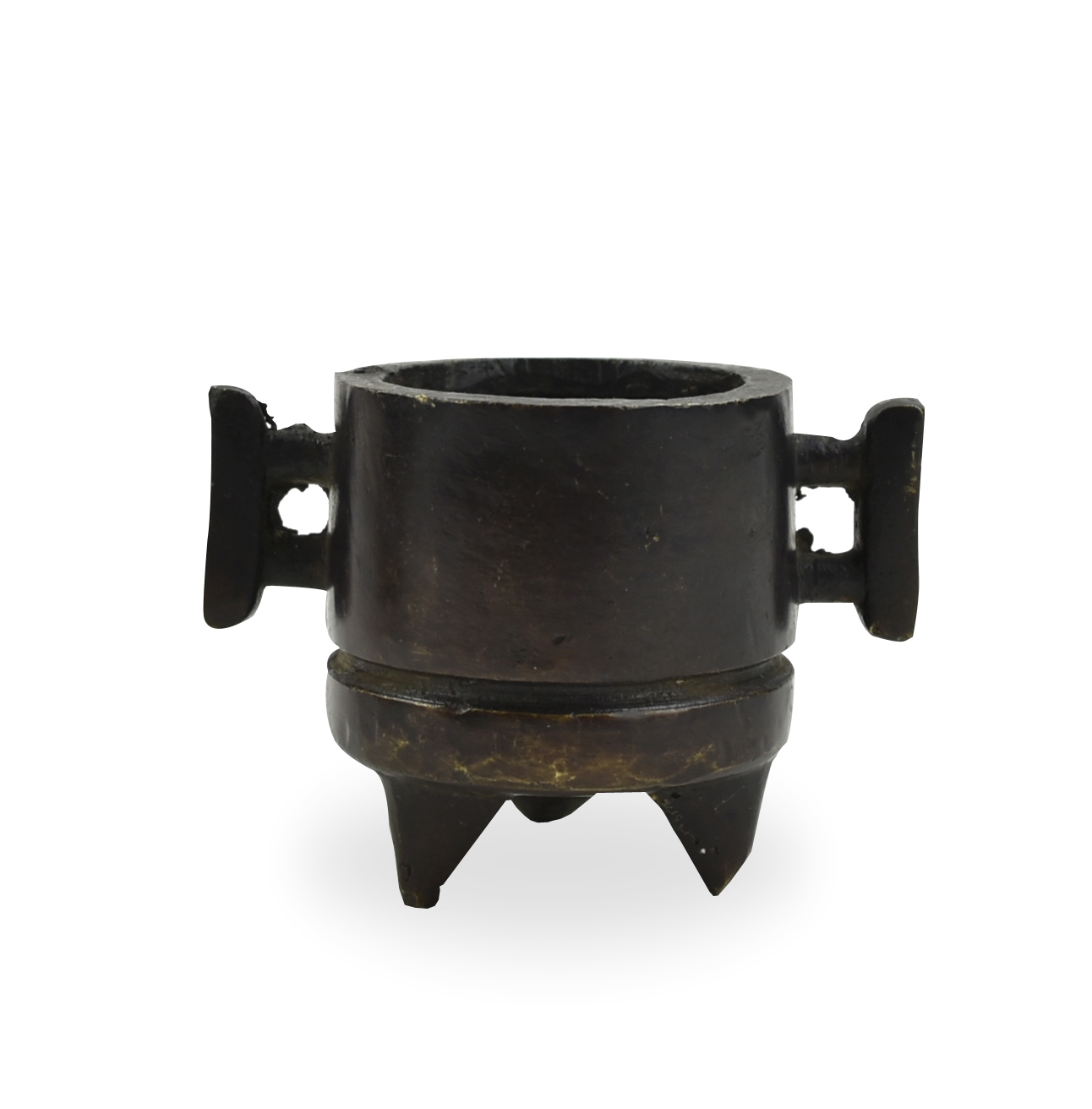 A SMALL CHINESE BRONZE CENSER a