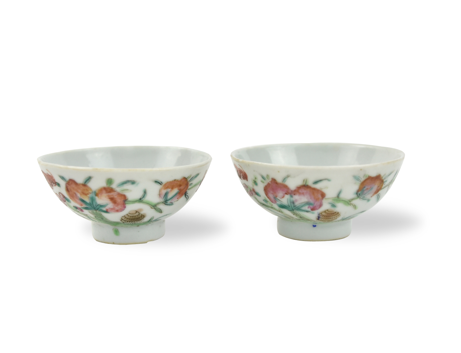 PAIR OF CHINESE FAMILLE ROSE PEACH 3392dd