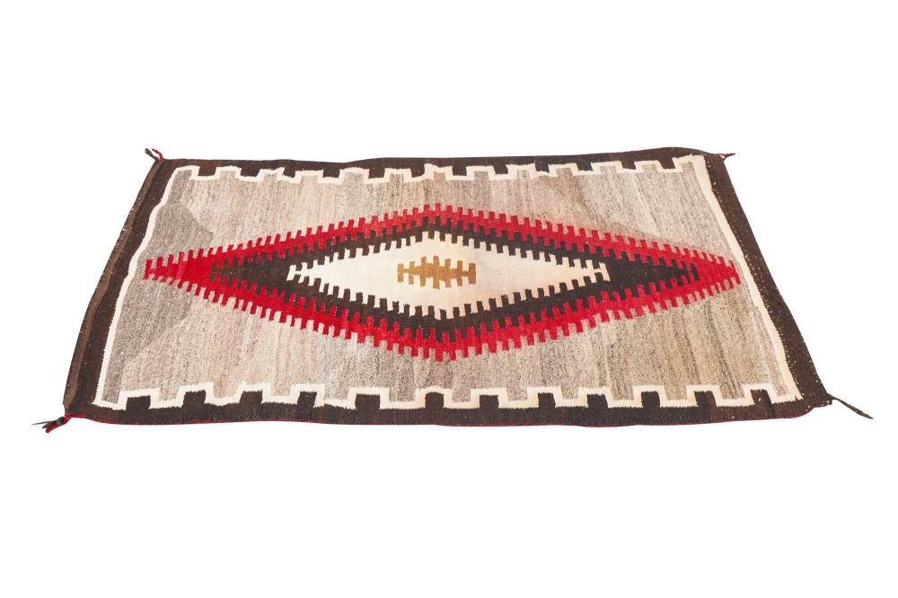 RED, BEIGE, & BROWN NAVAJO CARPET52