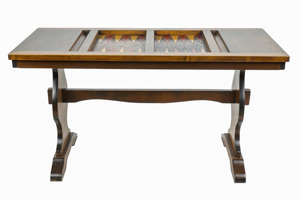SPANISH REVIVAL STYLE BACKGAMMON TABLEwith