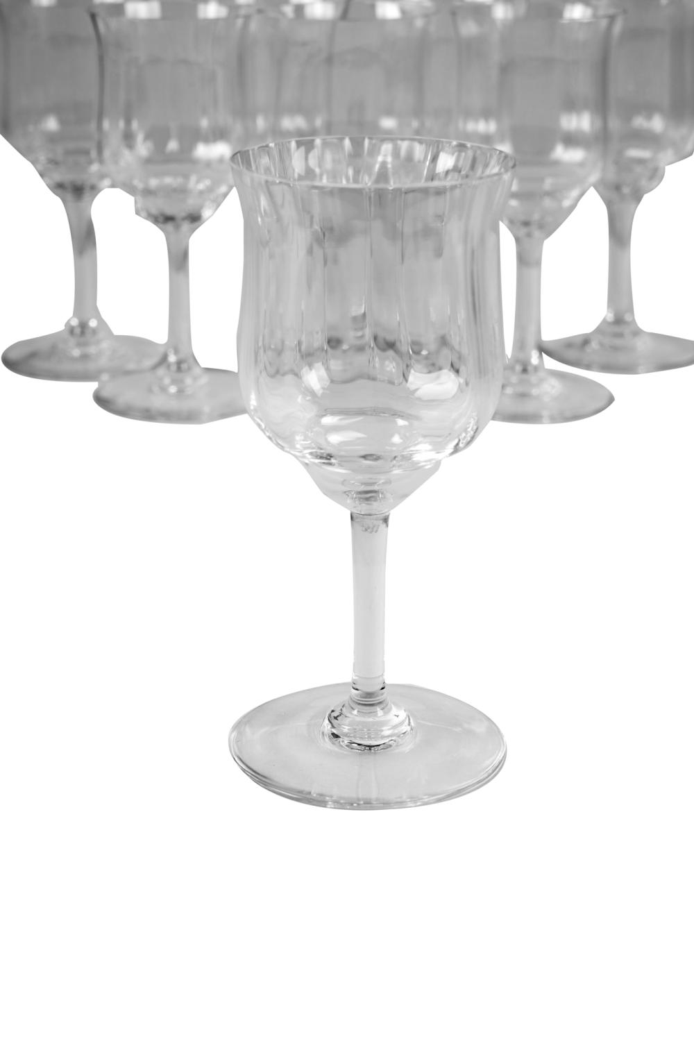 EIGHT BACCARAT CLARET GLASSESOptic