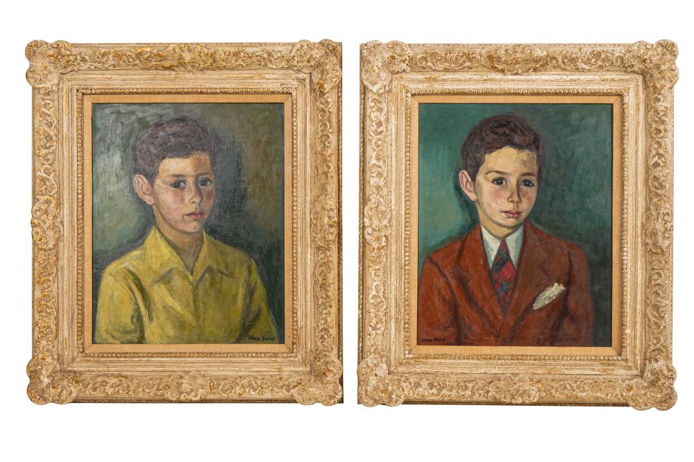 MAX BAND (1900 - 1974): "TWO PORTRAITS"each