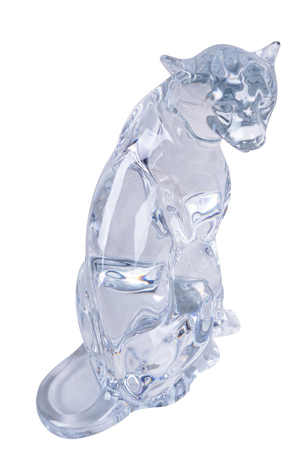 BACCARAT CRYSTAL LIONESS FIGUREBaccarat 336d07