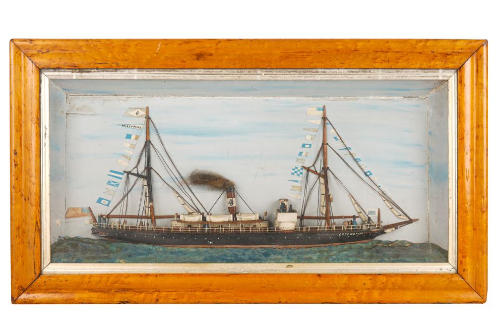 SHIP MODEL DIORAMAGreenbrier, in a maple
