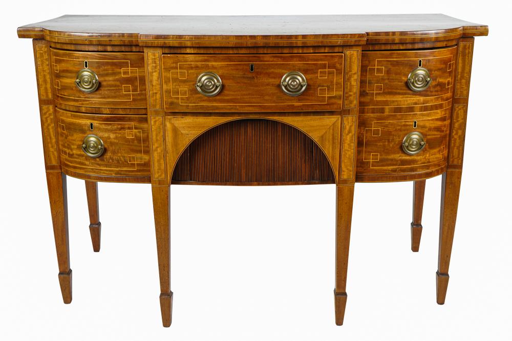 GEORGE III STYLE INLAID MAHOGANY