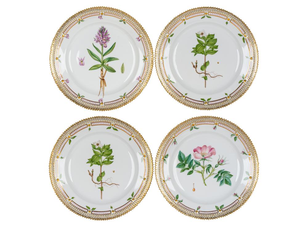 FOUR ROYAL COPENHAGEN FLORA DANICA