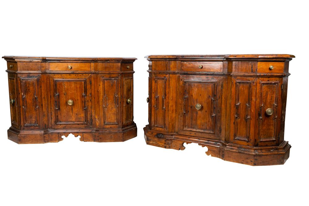 PAIR OF TUSCAN BAROQUE CONSOLE