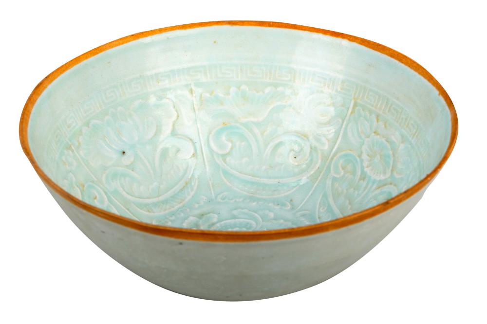 MOLDED FLORAL-DECORATED CHINESE