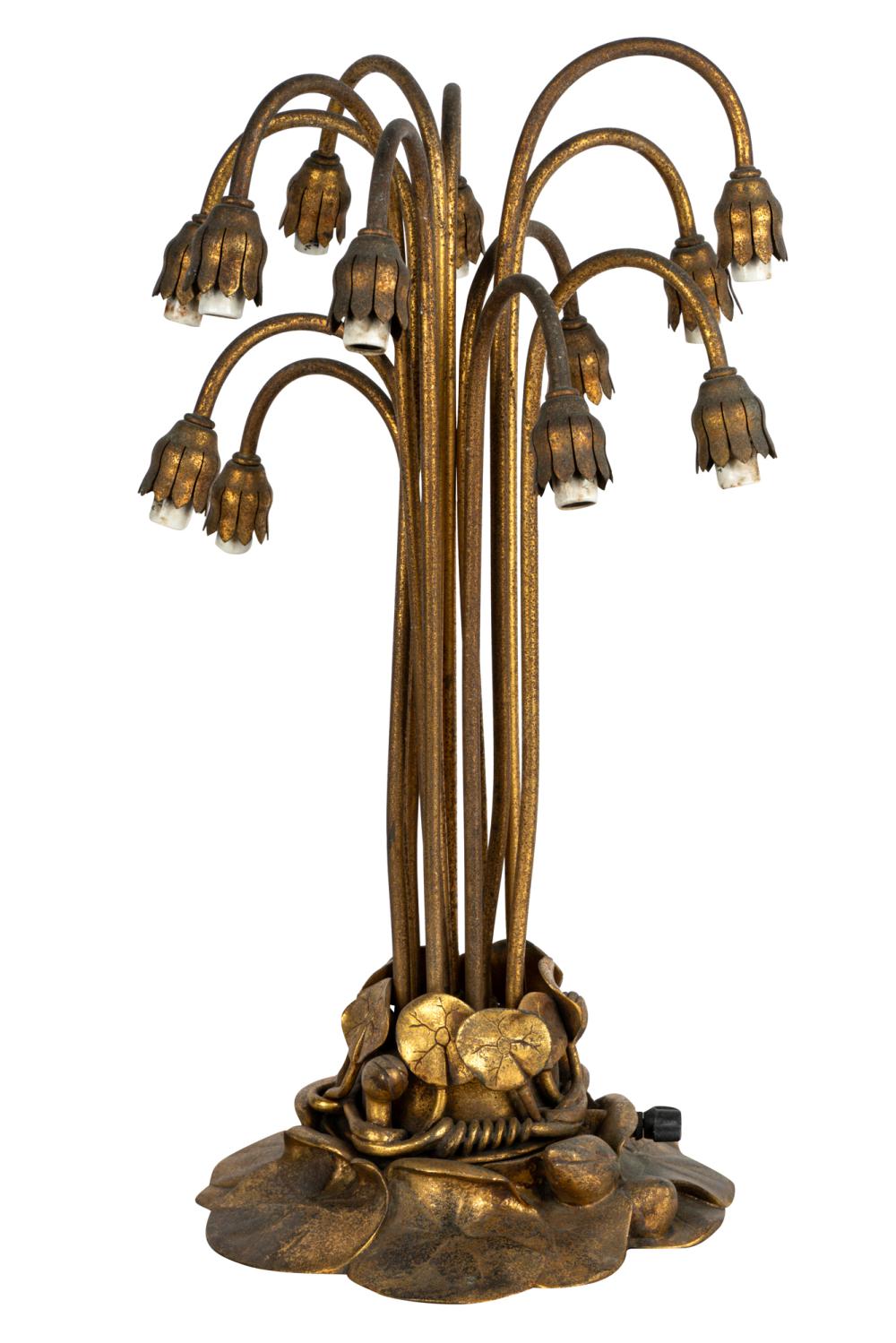 TIFFANY STUDIOS TWELVE-LIGHT 'LILY'