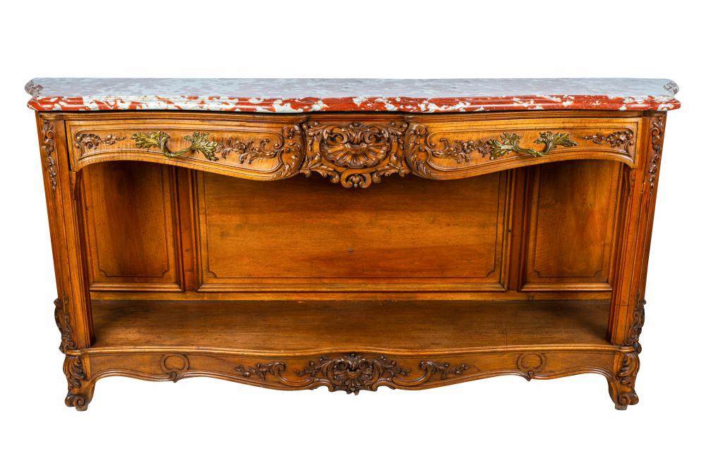 LOUIS XV STYLE MARBLE TOP ENFILADE19th 336e62