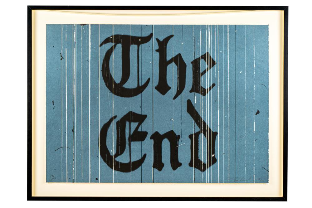 ED RUSCHA (B. 1937): "THE END"The